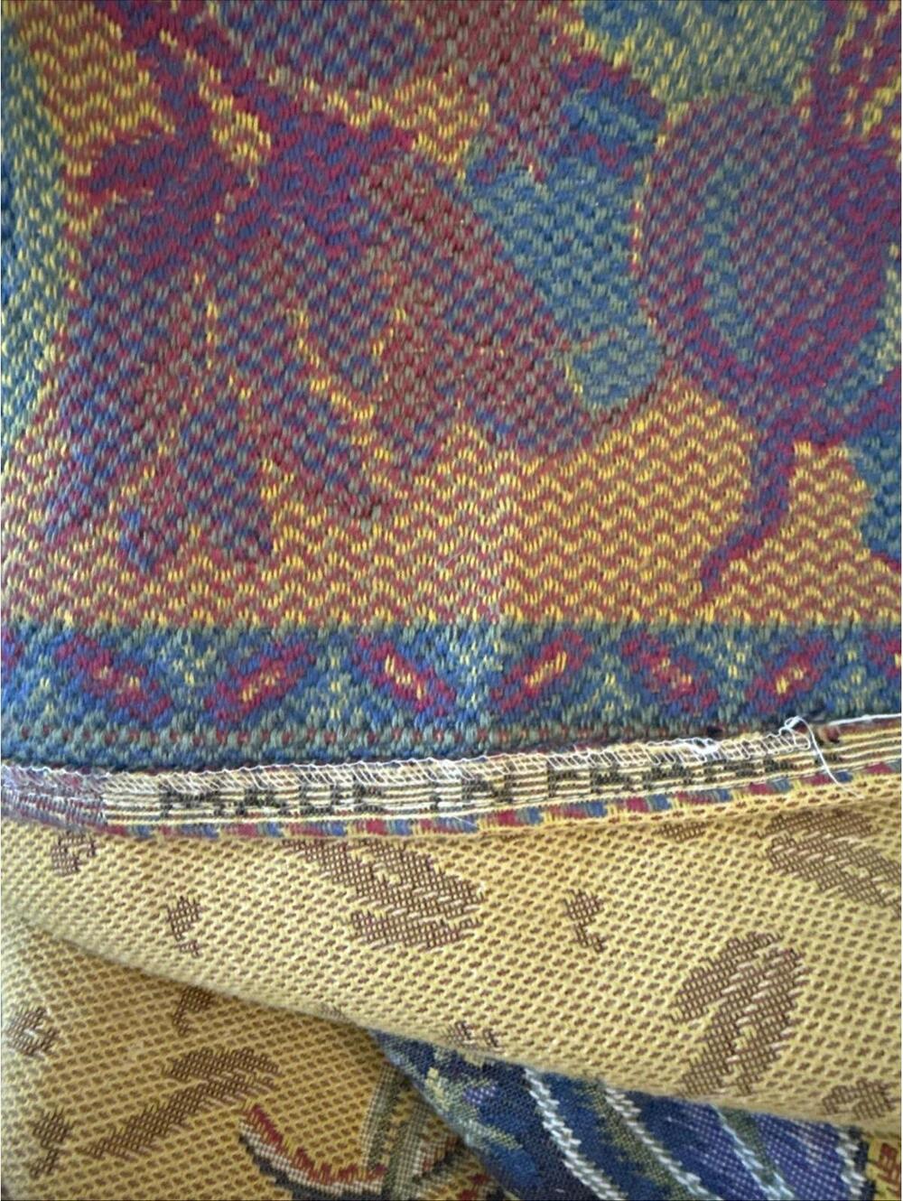 VTG Goblys Tapestry Made in France Harvest Fall Vegetables 56” Square Pumpkins - Picture 13 of 15